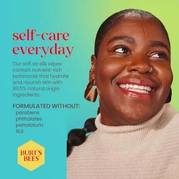 Burt's Bees Micellar Facial Towelettes With Coconut and Lotus, Pre-Moistened Towelettes for All Skin Types, 99.5 Percent Natural Origin Skin Care, 30 ct. Package