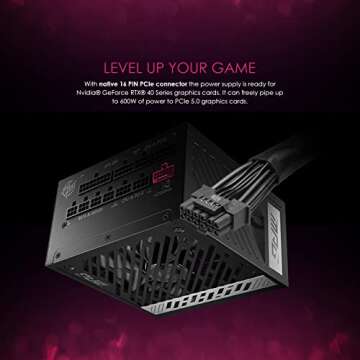 MSI MPG A850G PCIE 5.1 & ATX 3.1 Gaming Power Supply - Full Modular - 80 Plus Gold Certified 850W - 100% Japanese 105°C Capacitors - Compact Size - ATX PSU - 10 Year Warranty