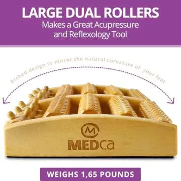 MEDca Pressure Point Therapy Massager - X-Large Dual Foot Massager Roller Feet, Arch and Heel Pain, Plantar Fasciitis Relief, Improve Circulation and Acupressure