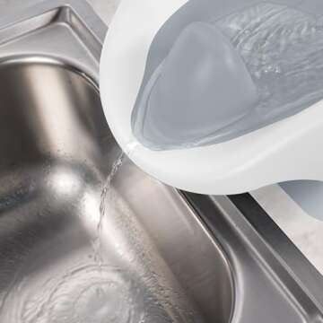 Summer Infant Clean Rinse Baby Bath Seat, Soft Support for Use on the Counter, Sink, or Bathtub, 3 Reclining Positions, Quick-Dry, Use from Birth to Sitting Up - Gray