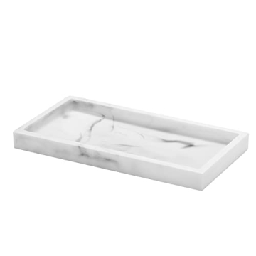 Elegant Luxspire Marble Bathroom Tray for Stylish Organization