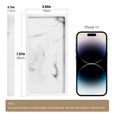 Elegant Luxspire Marble Bathroom Tray for Stylish Organization