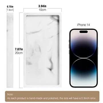 Elegant Luxspire Marble Bathroom Tray for Stylish Organization