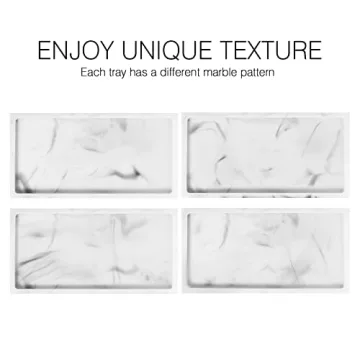 Elegant Luxspire Marble Bathroom Tray for Stylish Organization