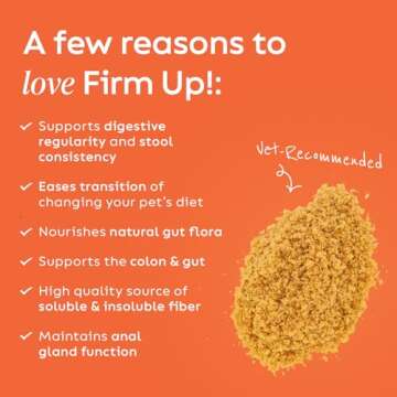 Diggin' Your Dog – Firm Up Pumpkin for Dogs & Cats – Fiber Supplement with Pumpkin & Apple Fiber...