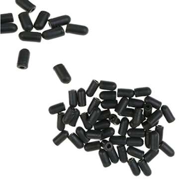 MonkeyJack 100Pcs Soft Rubber Fishing Buffer Shock Beads - Essential Tackle for Anglers