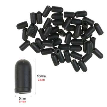 MonkeyJack 100Pcs Soft Rubber Fishing Buffer Shock Beads