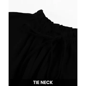 BTFBM Casual Tie V Neck Dress for Every Occasion