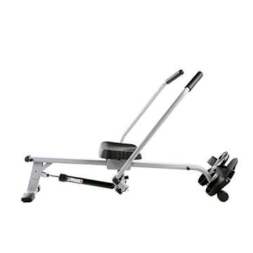 Sunny Health & Fitness Compact Full Motion Rowing Machine, Full-Body Workout, Low-Impact, Extra-Long...