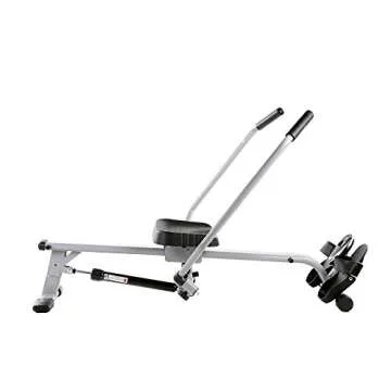 Sunny Health & Fitness Compact Full Motion Rowing Machine, Full-Body Workout, Low-Impact, Extra-Long...