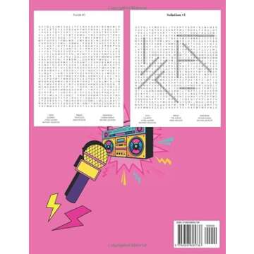 Large Print 80s Pop Music Word Search: Nostalgic Puzzles for Music Lovers