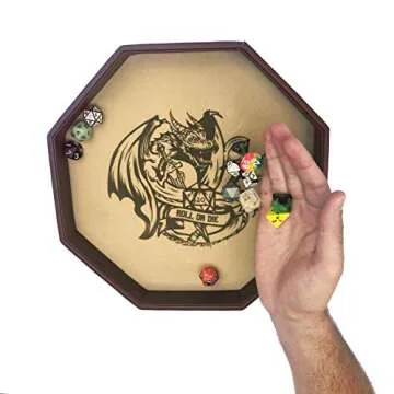 Fantasydice Stylish Octagon Dice Tray for RPG Games
