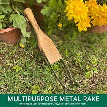 Berry&Bird Loop Weeder, 12.6-Inch Gardening Weed Cutter/Remover, Garden Weeding Scraper Tool with Wo...