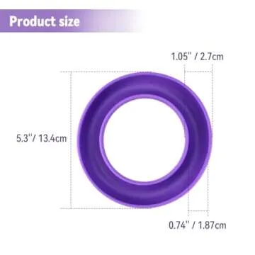 1 Pcs Rubber Bobbin Holder, Round Sewing Bobbin Holder Supplies Organizer for Sewing Thread Machine Bobbins Case fit Metal, Plastic Sewing Machine Bobbins or Quilting Bobbins (Purple)