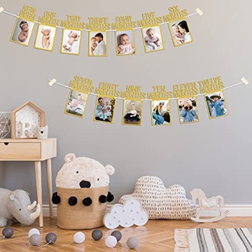 PartyHooman Birthday Photo Banner for 1st Celebrations