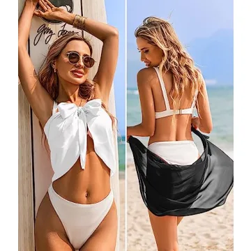 Ekouaer Chic Beach Cover-Up 2-Pack for All Sizes