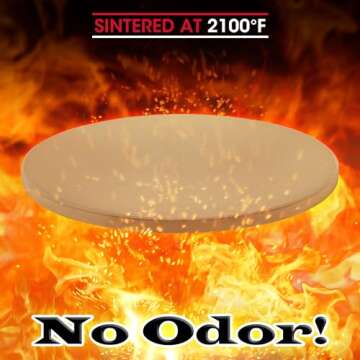 Unicook 14 Inch Pizza Stone for Crispy Crusts and Baking