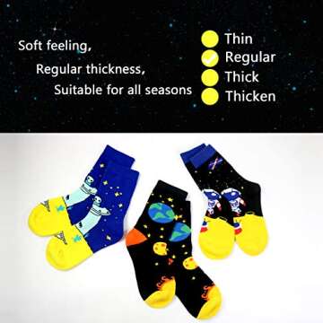 Shop LITTLE FLY BIRD Fun Kids Crew Socks Pack of 3