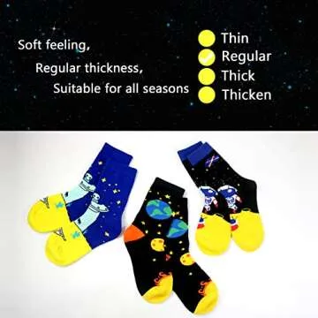 Shop LITTLE FLY BIRD Fun Kids Crew Socks Pack of 3