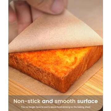 300PCS Parchment Paper Baking Sheets for Oven - 12 x 16 Inches Non-Stick Precut Baking Parchment Paper Sheets for Baking, Cooking, Grilling, Air Fryer & Steaming - Unbleached, Fit for Half Sheet Pans