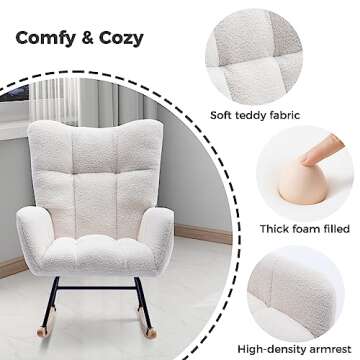 Unovivy Rocking Chair for Ultimate Comfort and Style