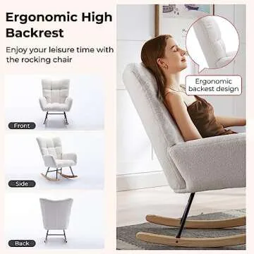Unovivy Rocking Chair for Ultimate Comfort and Style