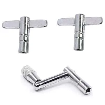 Jiayouy Drum Keys 5 Pack Durable Chrome Steel Keys
