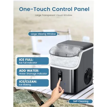 COWSAR Nugget Ice Maker - 34LBS/day, Self-Cleaning