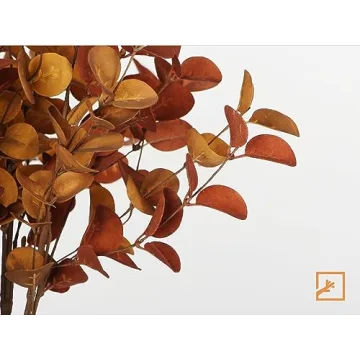 Elegant ZIFTY 6 Pcs Fall Eucalyptus Stems for Home Decor