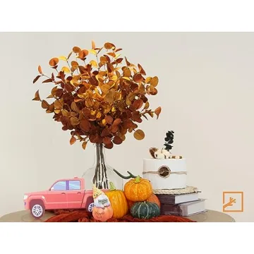 Elegant ZIFTY 6 Pcs Fall Eucalyptus Stems for Home Decor