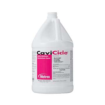 Metrex 13-1000 CaviCide Surface Disinfectant/Decontaminant Cleaner, 1 gal Capacity (Pack of 3)