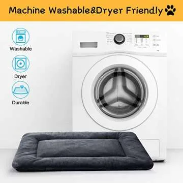 Ultra Soft Dog Crate Pad | Washable & Anti-Slip Mat
