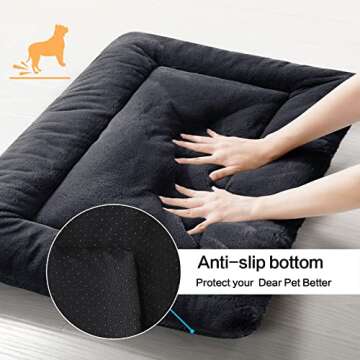 Ultra Soft Dog Crate Pad | Washable & Anti-Slip Mat