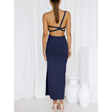ANRABESS Sexy Sleeveless Bodycon Maxi Dress for Women