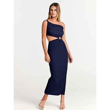 ANRABESS Sexy Sleeveless Bodycon Maxi Dress for Women
