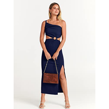 ANRABESS Sexy Sleeveless Bodycon Maxi Dress for Women