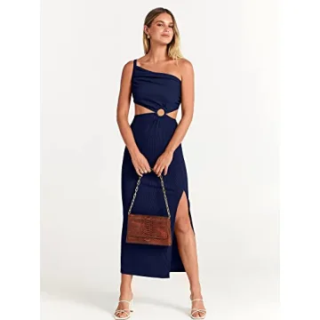 ANRABESS Sexy Sleeveless Bodycon Maxi Dress for Women