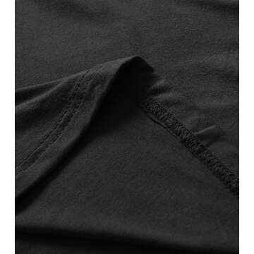 Esenchel Women's Tunic Top Casual T Shirt for Leggings 3X Black