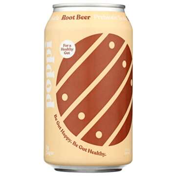 Poppi Prebiotic Soda Root Beer - 12 Pack for Gut Health