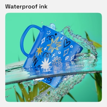 ARTISTRO Permanent Metallic Markers Set of 2 Gold Silver