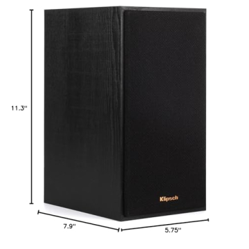 Klipsch R-41M Bookshelf Speakers Set of 2 Black