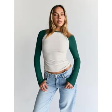 Trendy Queen Womens Long Sleeve Shirts 2025 Fall Fashion Outfits