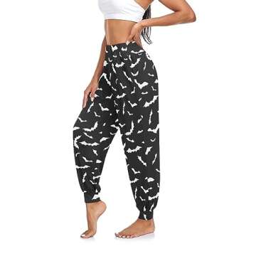 Halloween Bats Women's Cozy Yoga Joggers Pants Stylish Dance Sweatpants, L