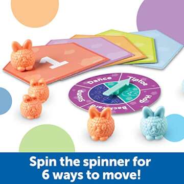 Learning Resources Count & Clean Dust Bunnies, Toddler Activities, Educational Toys Set, Color Teaching Toys, 29 Pieces, Age 3+