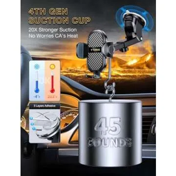 TORRAS Cell Phone Holder Car Mount for Thick Cases