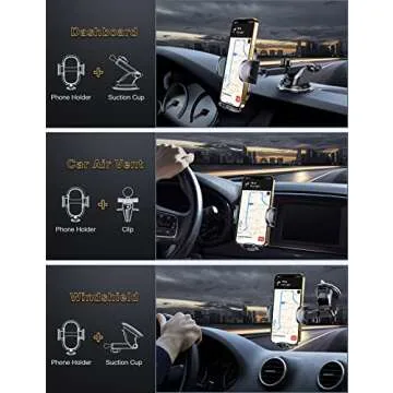 TORRAS Cell Phone Holder Car Mount for Thick Cases