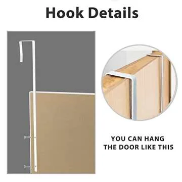 MIRUO Over The Door Mirror Full Length - Versatile & Stylish 44''x16''