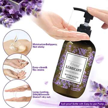 Lube Lubrication for Sex for Couples,10 Fl Oz Personal Lubrication Water Based Lube Super Slick/Long...
