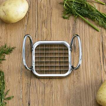 Stainless Steel French Fry Cutter Stylish and Versatile