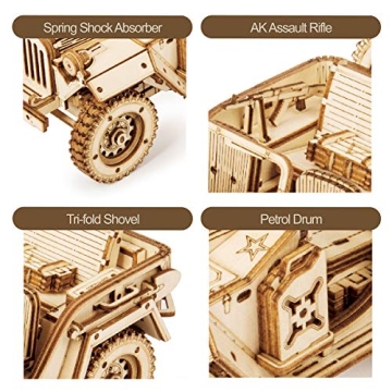 ROKR 3D Wooden Puzzle - Mechanical Car Model Kit